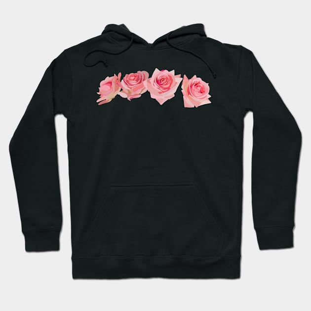 Pink roses Hoodie by Holailustra